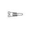 1.4 x 3.0 x 2.0 Stay-Tight Self-Aligning Silver Spring Hinge Screw (pack of 100)