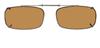 Solar 48mm True Rectangle Brown Polarized with Bronze Frame