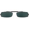 48 mm  Slim Rectangle Gray Polarized with Black Frame