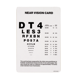 Near Vision Test Card